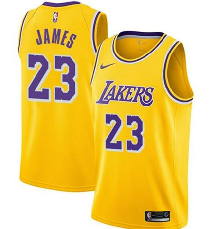 Youth Los Angeles Lakers #23 LeBron James Yellow Stitched Basketball Jersey Youth Los Angeles Lakers #23 LeBron James Yellow Stitched Basketball Jersey